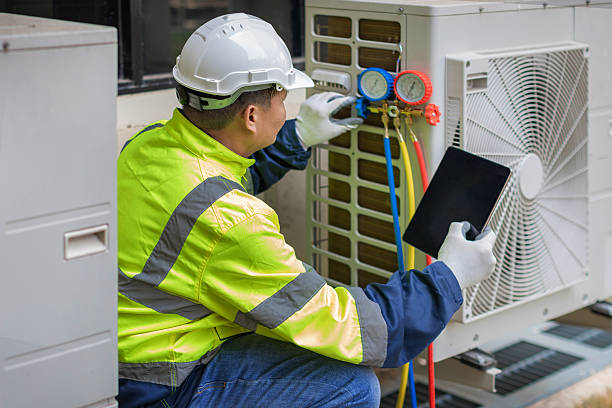 Professional Hvac technician working in Zieglerville, PA